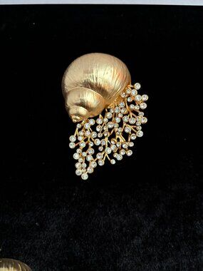 Schiaparelli Snail-Shaped Brooch